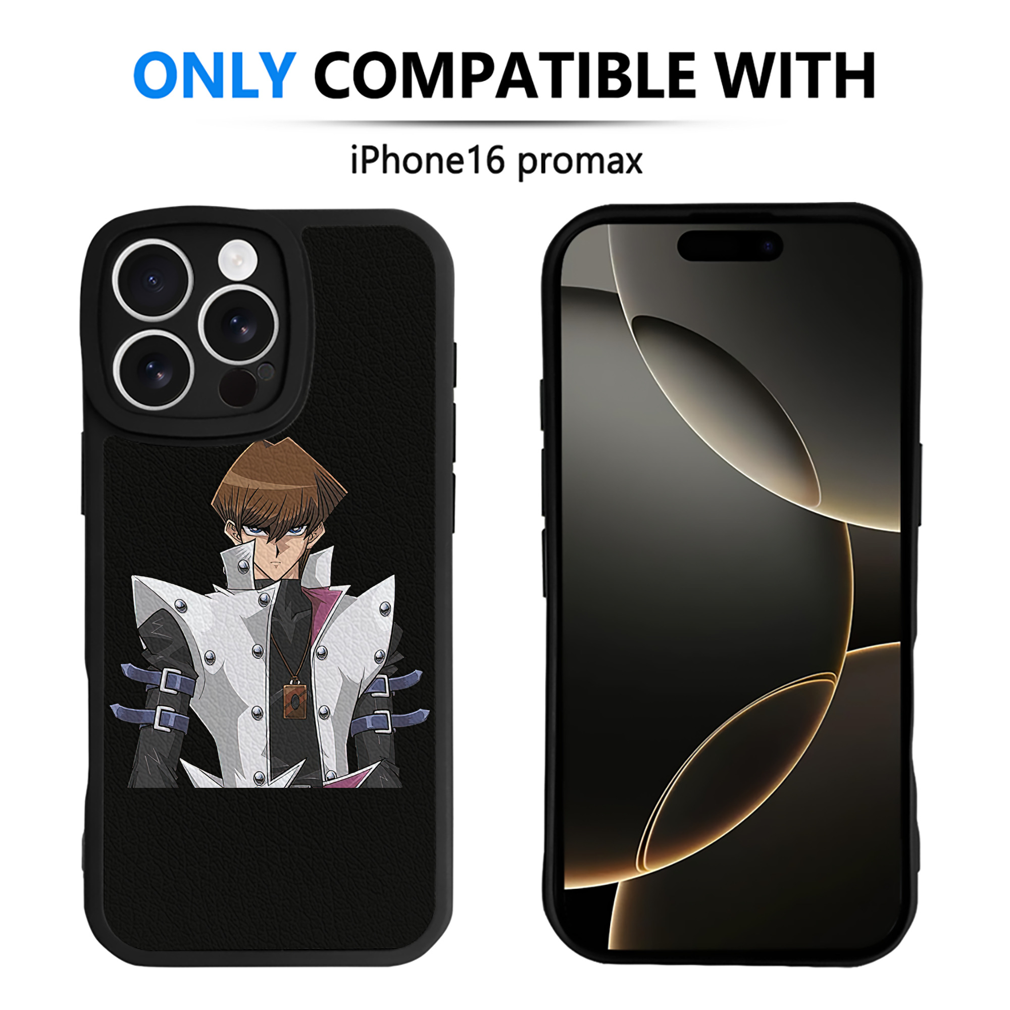 遊☆戯☆王 Yu-Gi-Oh! 【iPhone 16シリーズ対応】シリコンスマホケース（レザー調） 材質：シリコン
